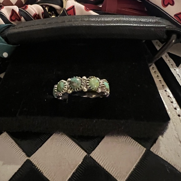 Turquoise Ring Sterling - Picture 2 of 2